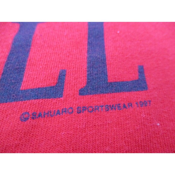 VINTAGE Arizona Wildcats Shirt Mens Extra Large XL Red Blue Football NCAA 90s - Picture 8 of 12